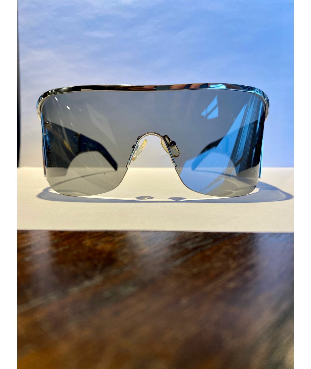 GIANFRANCO FERRE Черные металлические солнцезащитные очки, фото 7
