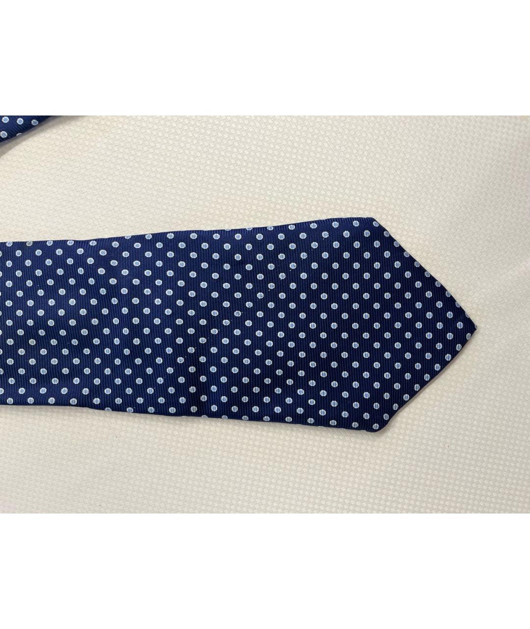 SARTORIA CASTANGIA Темно-синий шелковый галстук, фото 4