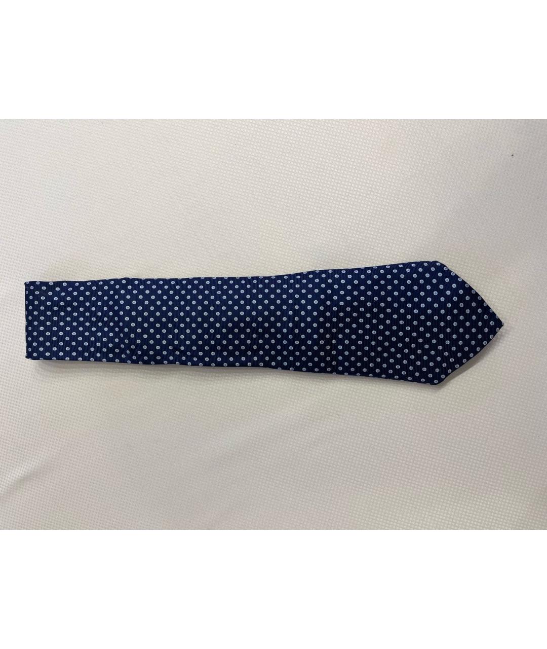 SARTORIA CASTANGIA Темно-синий шелковый галстук, фото 6