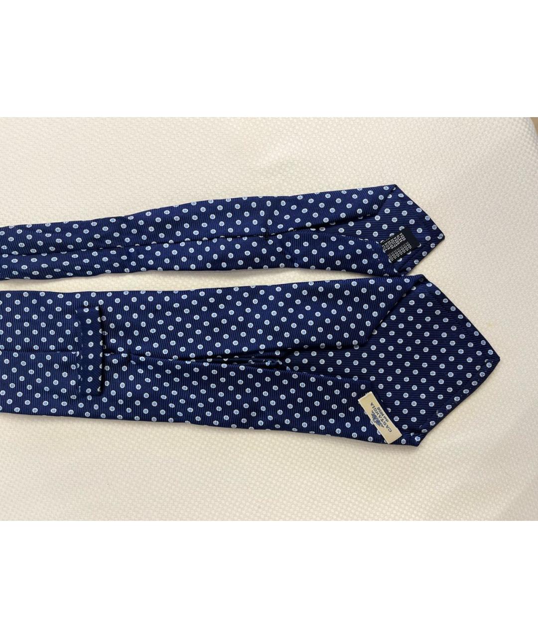 SARTORIA CASTANGIA Темно-синий шелковый галстук, фото 5