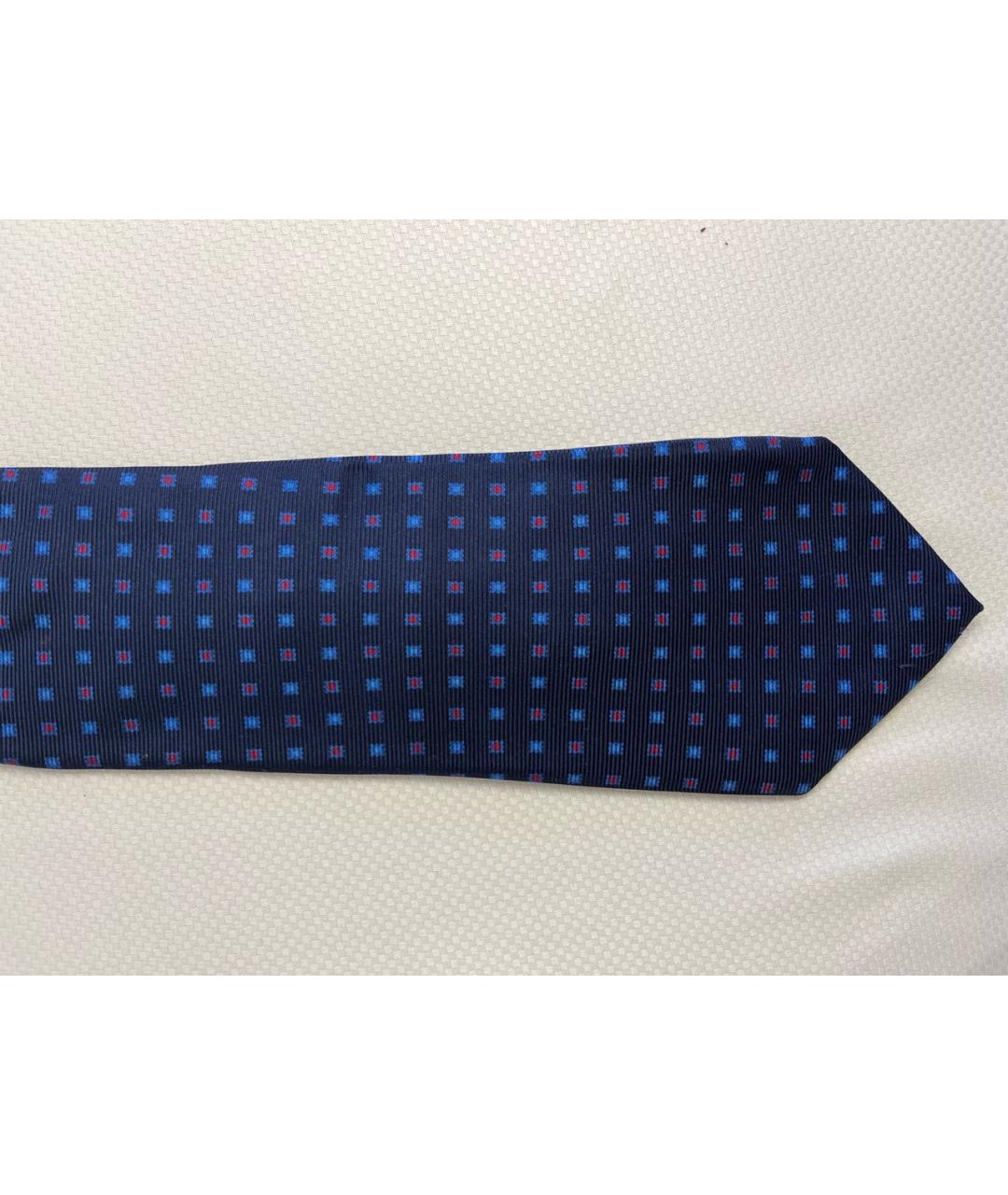 SARTORIA CASTANGIA Темно-синий шелковый галстук, фото 4