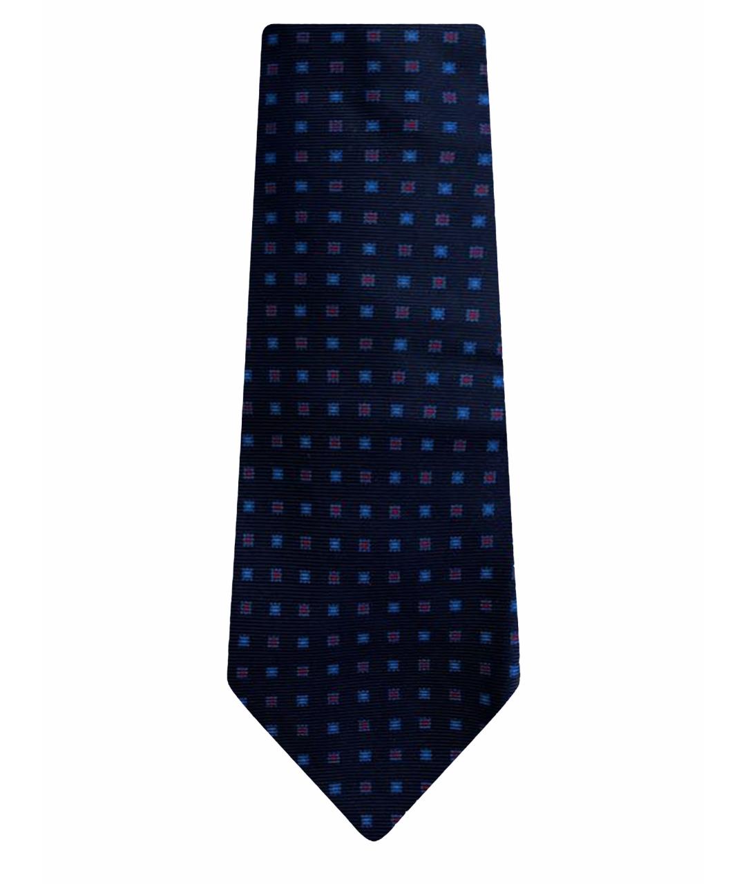 SARTORIA CASTANGIA Темно-синий шелковый галстук, фото 1