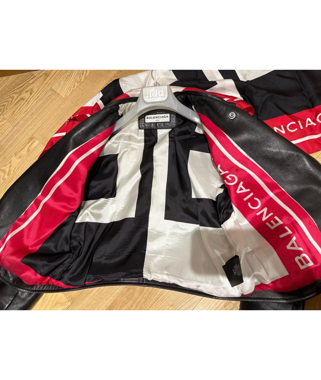 BALENCIAGA Черная кожаная куртка, фото 6