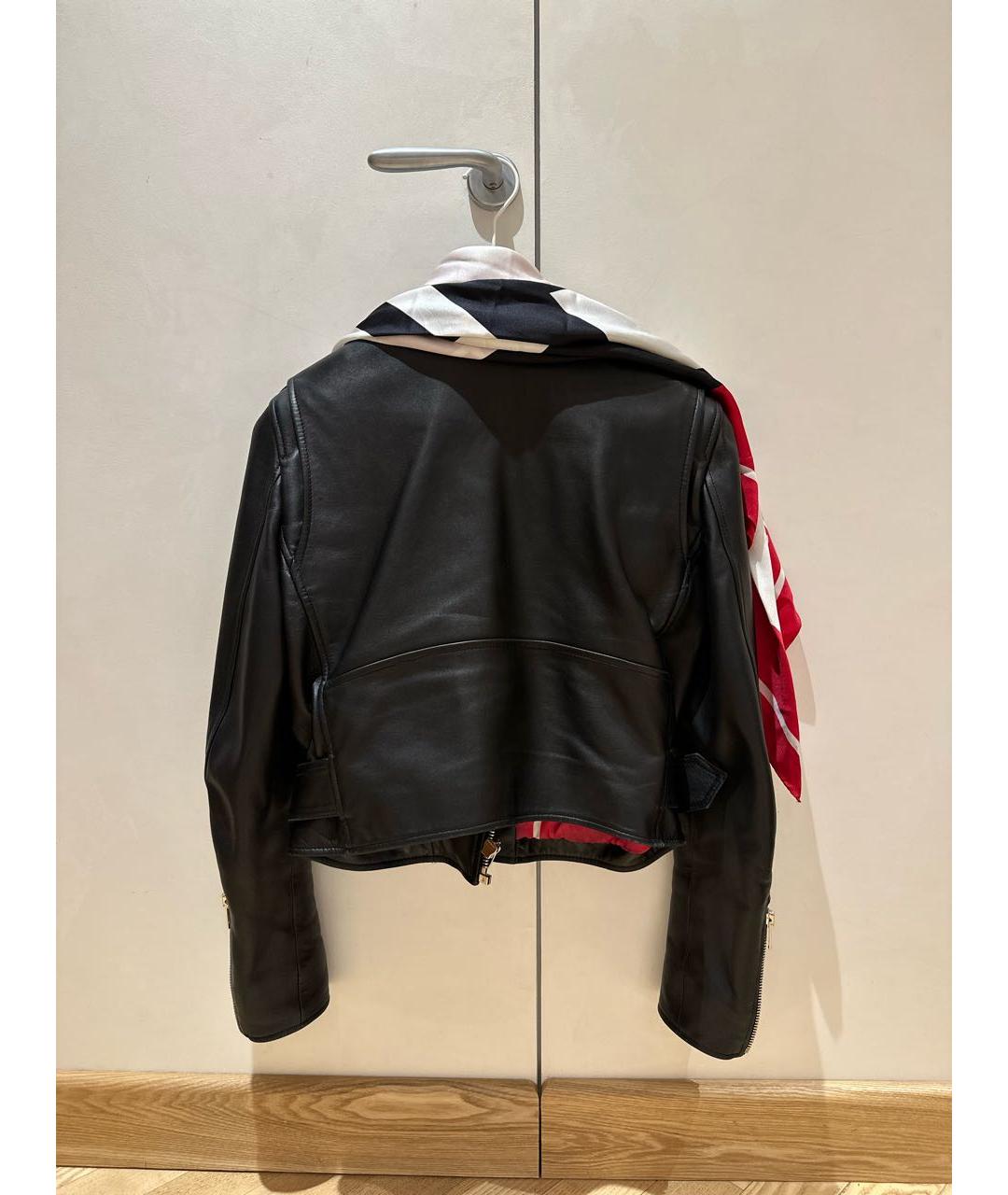 BALENCIAGA Черная кожаная куртка, фото 5