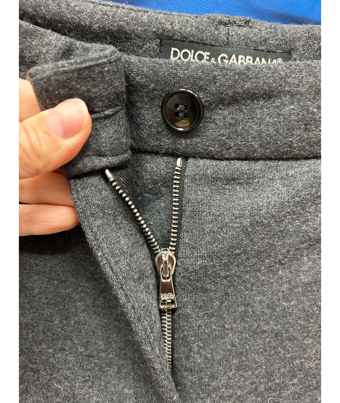 DOLCE&GABBANA Антрацитовые шерстяные шорты, фото 3