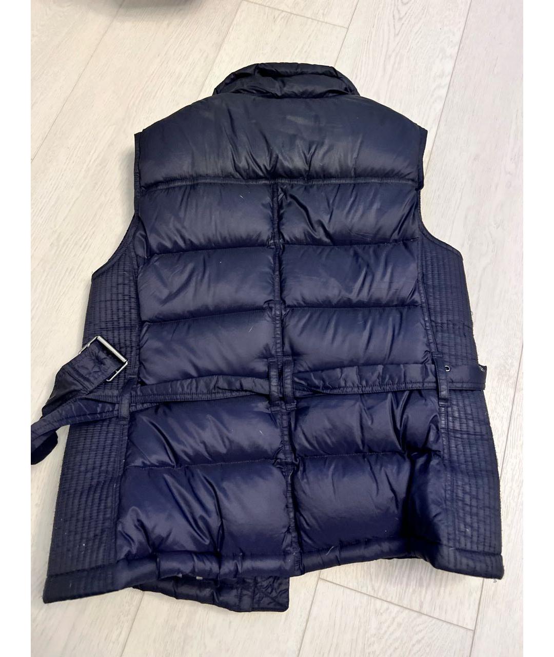 BURBERRY Темно-синий полиамидовый жилет, фото 2