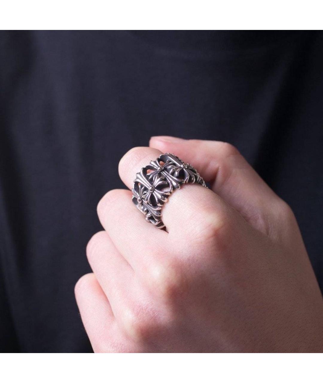 CHROME HEARTS Серебряное серебряное кольцо, фото 4