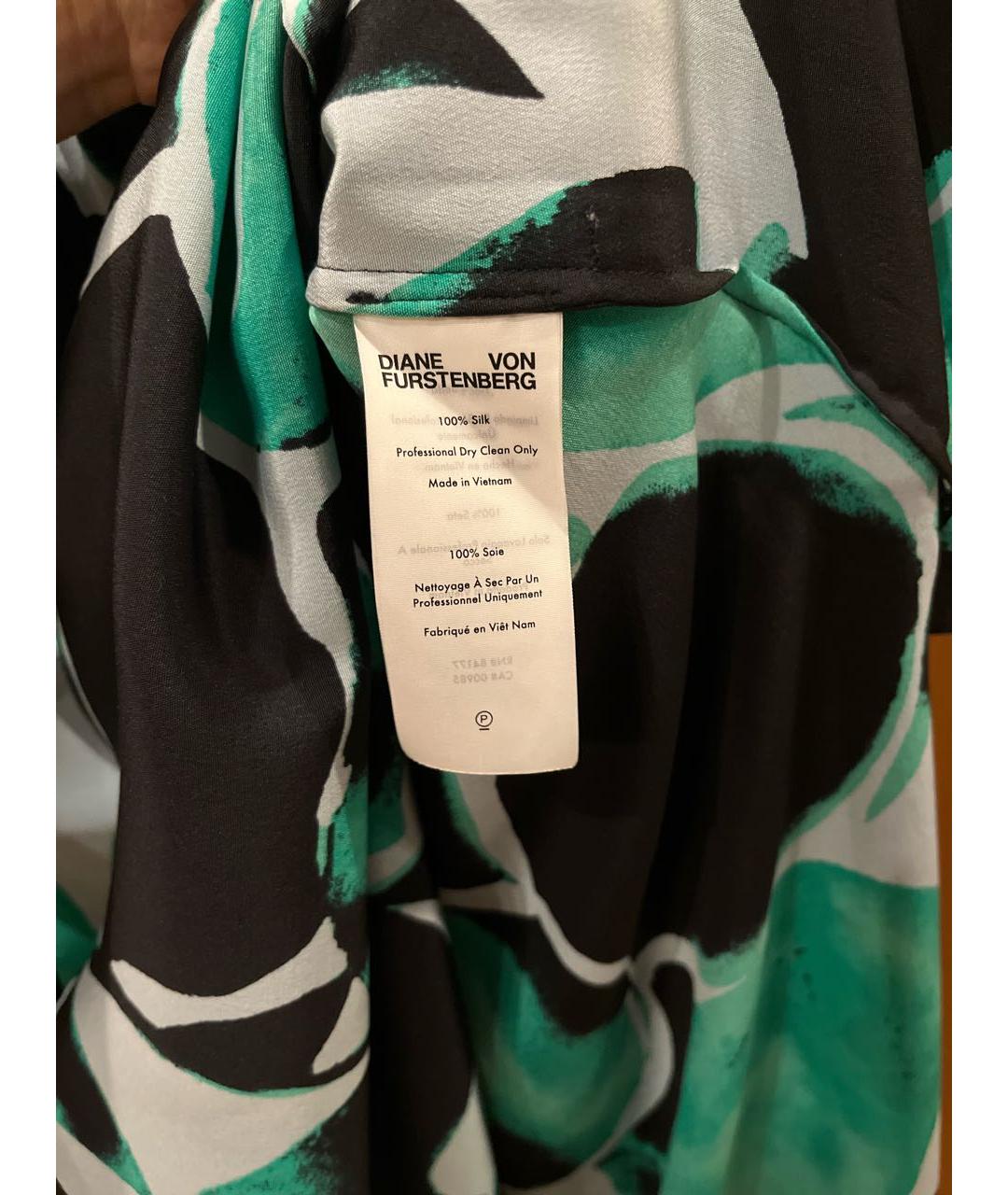 DIANE VON FURSTENBERG Мульти шелковое повседневное платье, фото 4