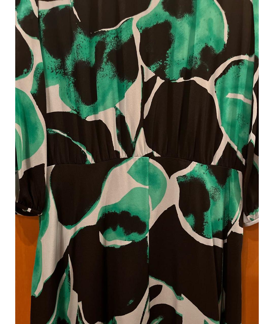 DIANE VON FURSTENBERG Мульти шелковое повседневное платье, фото 3