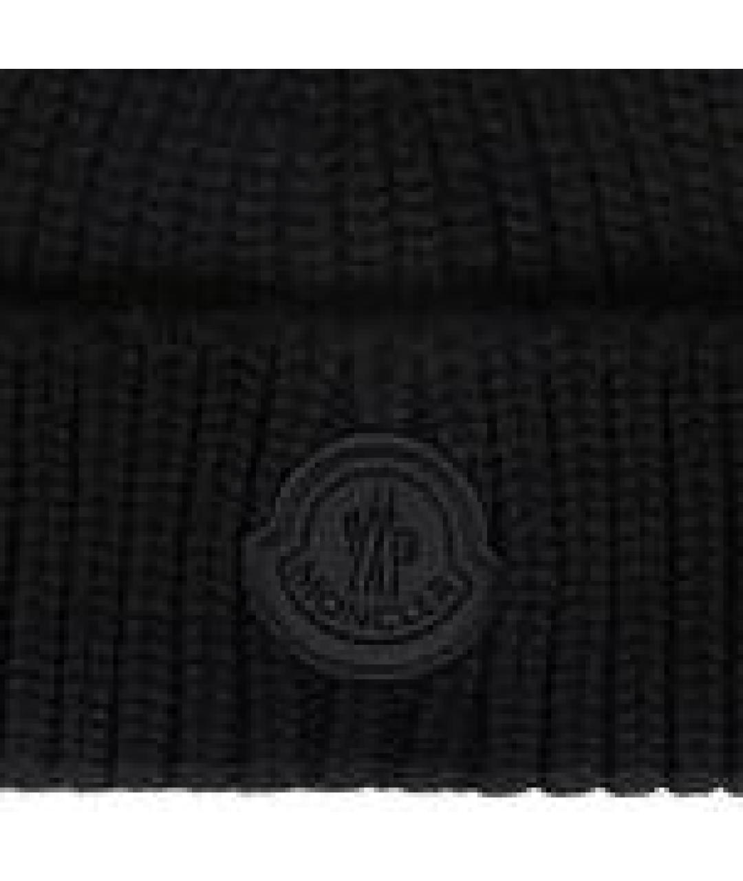 MONCLER Черная шапка, фото 2