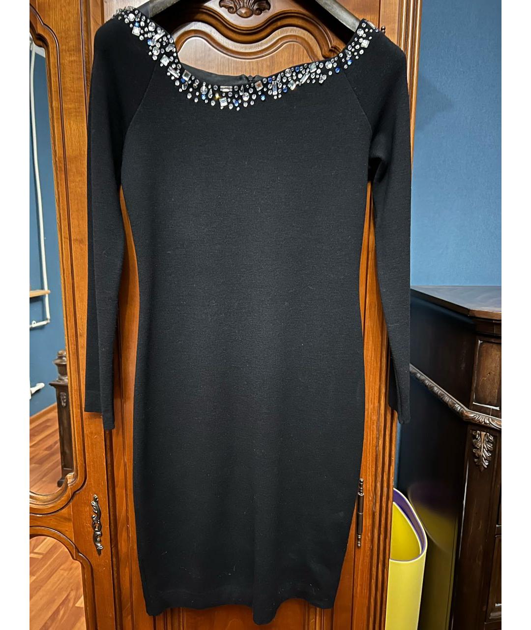 BLUMARINE Черное повседневное платье, фото 6