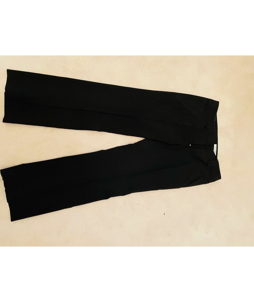CHRISTIAN DIOR PRE-OWNED Черные шерстяные прямые брюки, фото 5