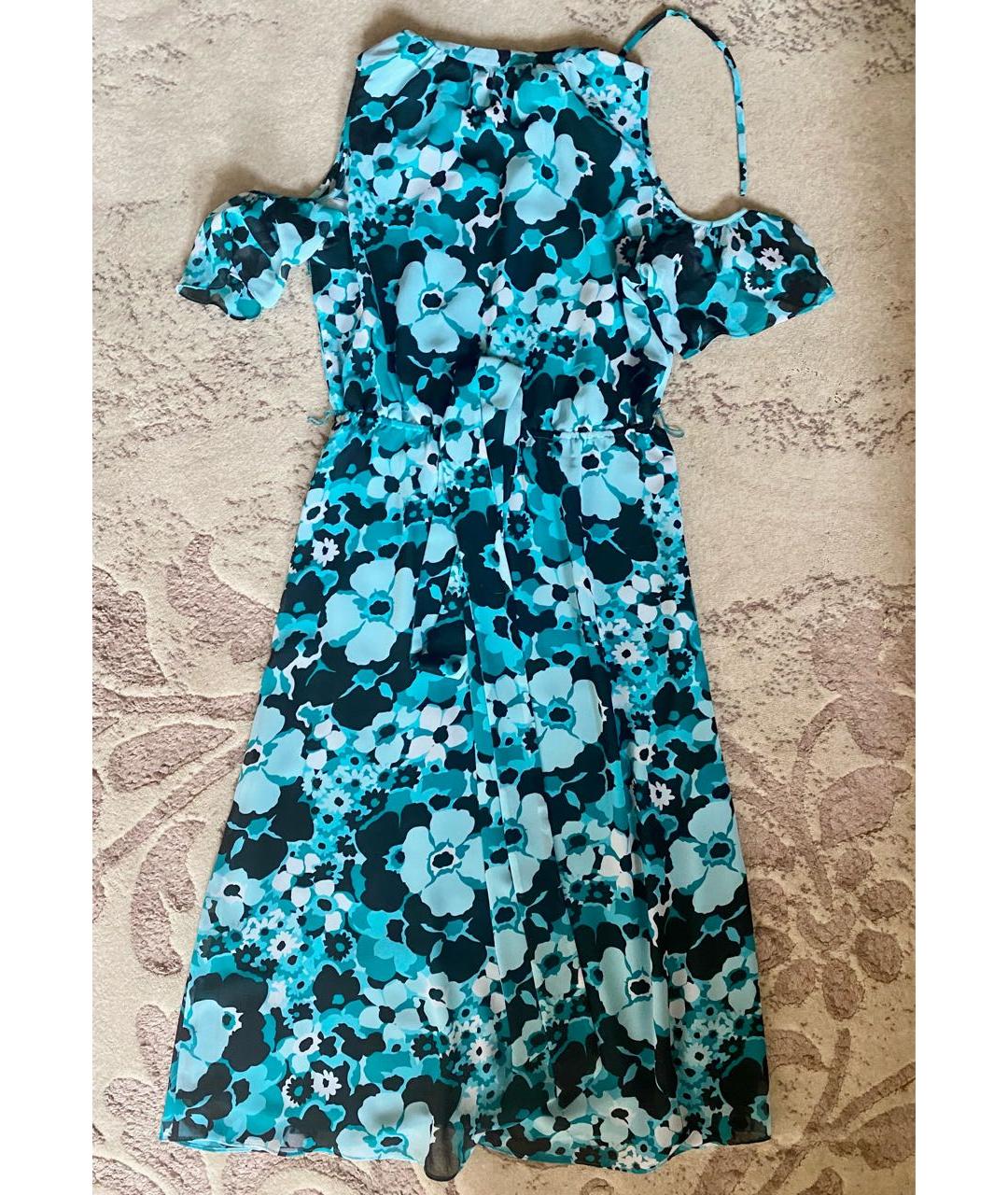 MICHAEL KORS Голубое полиэстеровое повседневное платье, фото 8