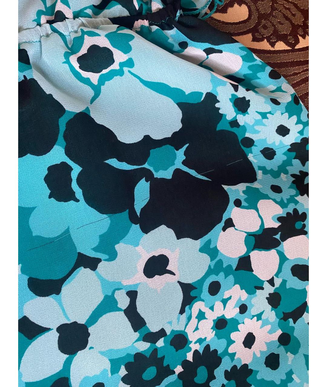 MICHAEL KORS Голубое полиэстеровое повседневное платье, фото 7