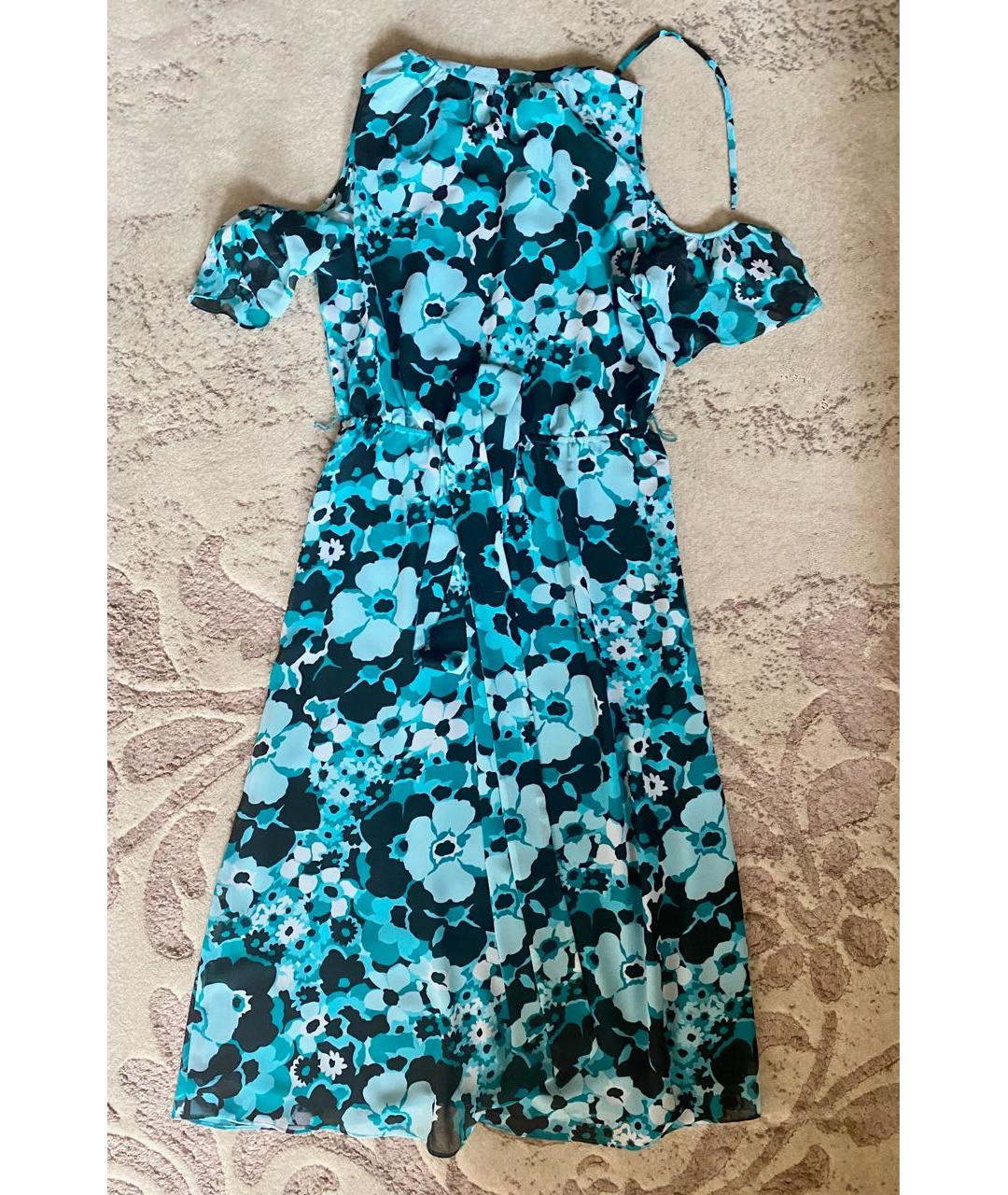 MICHAEL KORS Голубое полиэстеровое повседневное платье, фото 2