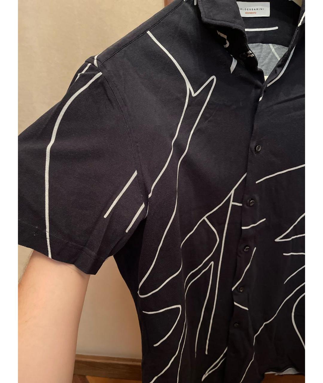 BALDESSARINI Темно-синяя хлопковая кэжуал рубашка, фото 4