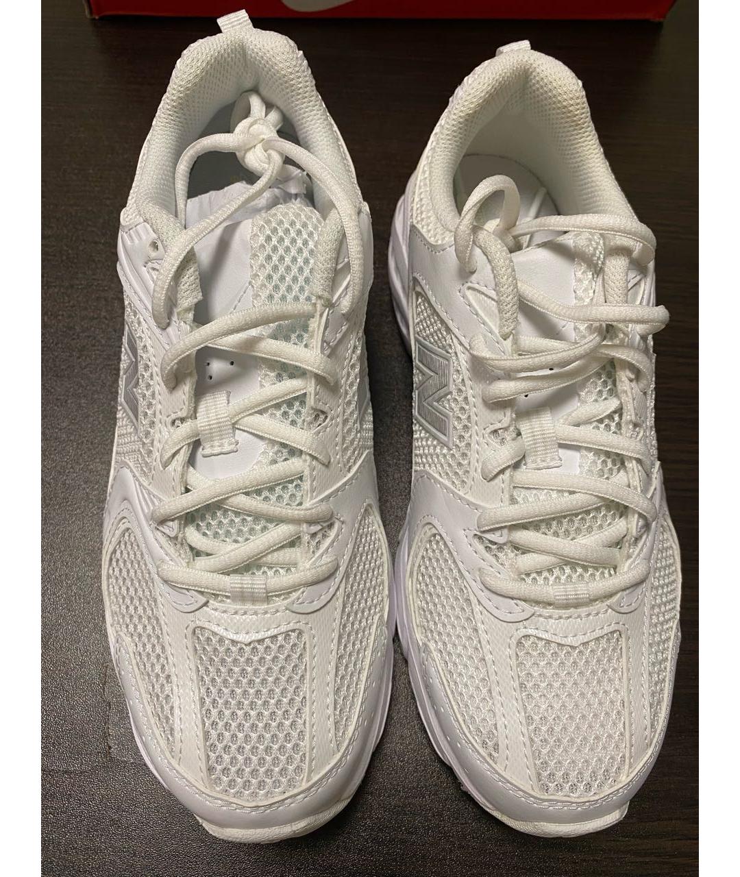 NEW BALANCE Белые кожаные кроссовки, фото 2