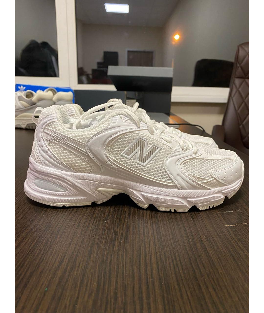 NEW BALANCE Белые кожаные кроссовки, фото 7