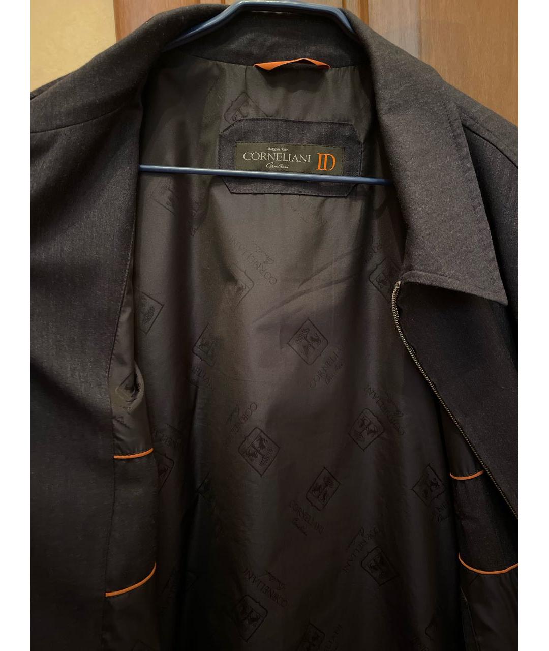 CORNELIANI Темно-синяя полиэстеровая куртка, фото 3
