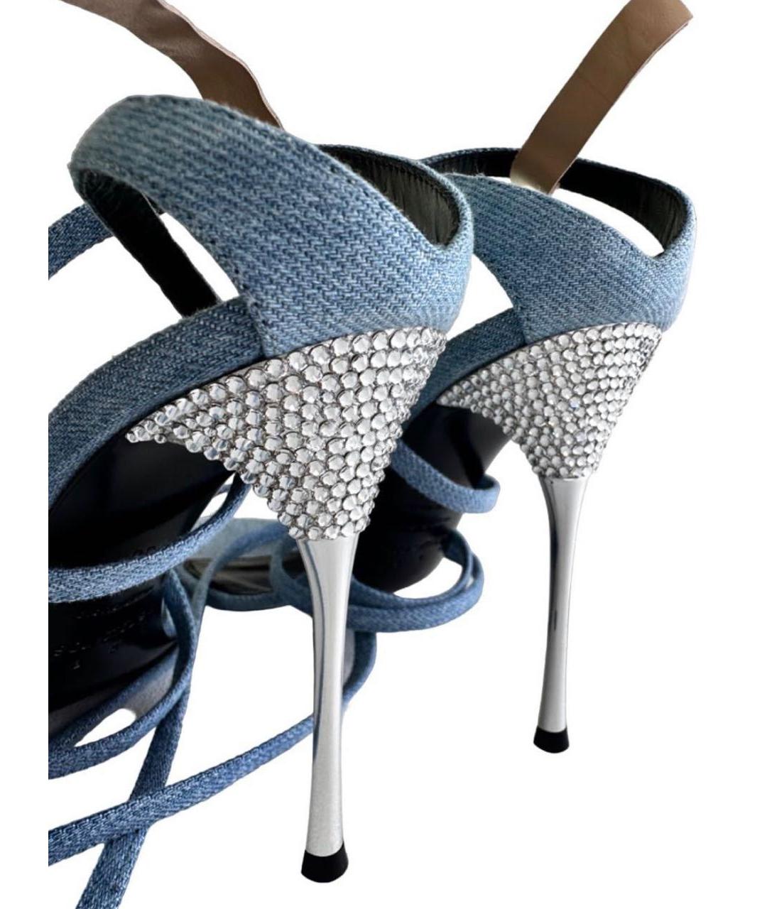 AREA Голубые сандалии, фото 6