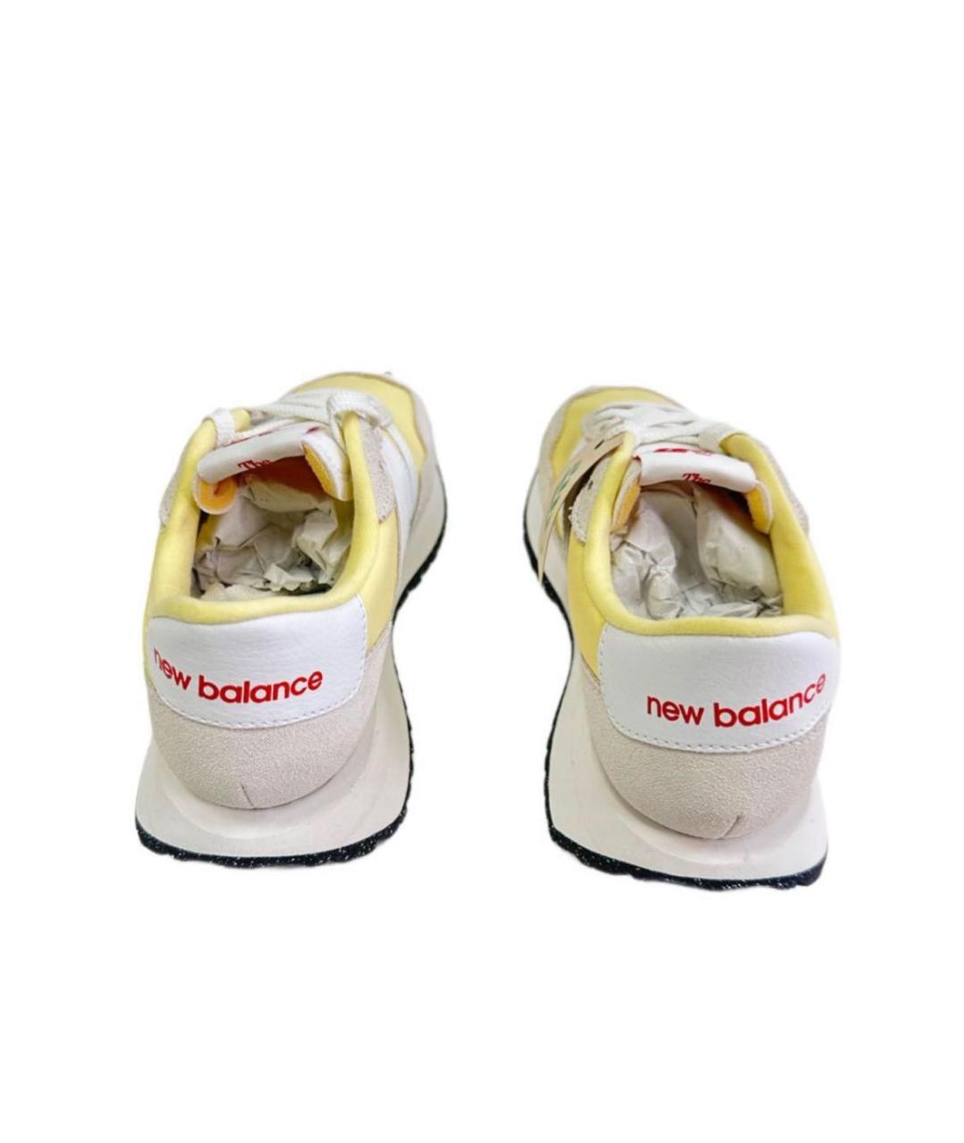 NEW BALANCE Желтые замшевые кроссовки, фото 4