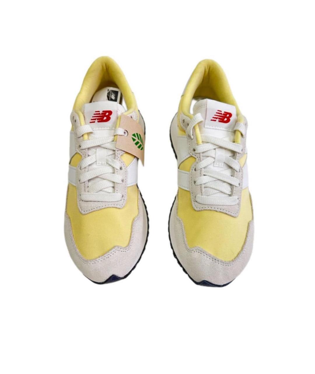 NEW BALANCE Желтые замшевые кроссовки, фото 2