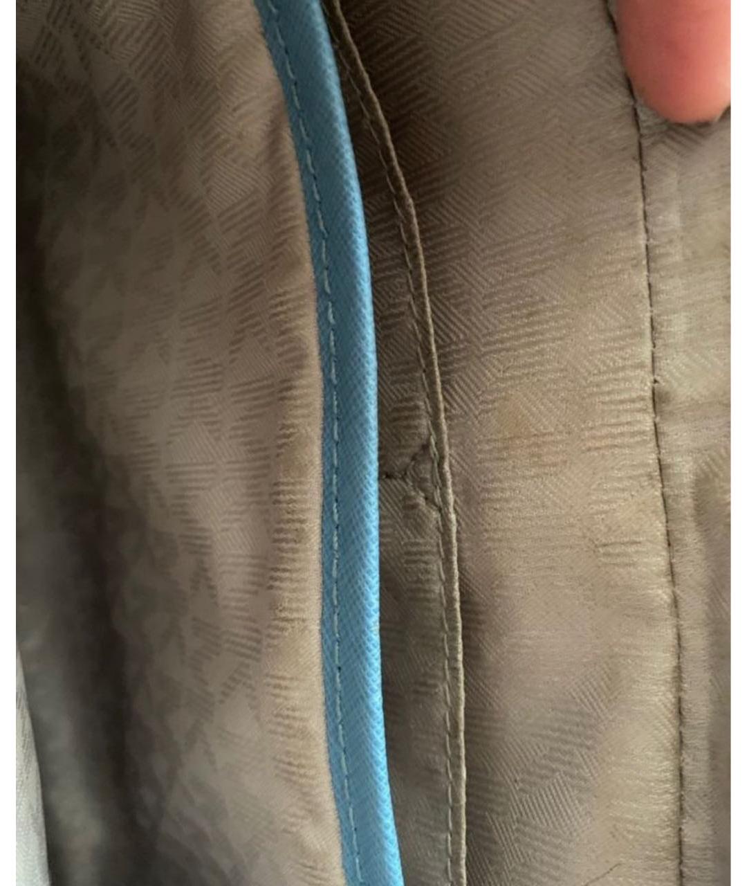 MICHAEL KORS Голубая кожаная сумка через плечо, фото 4
