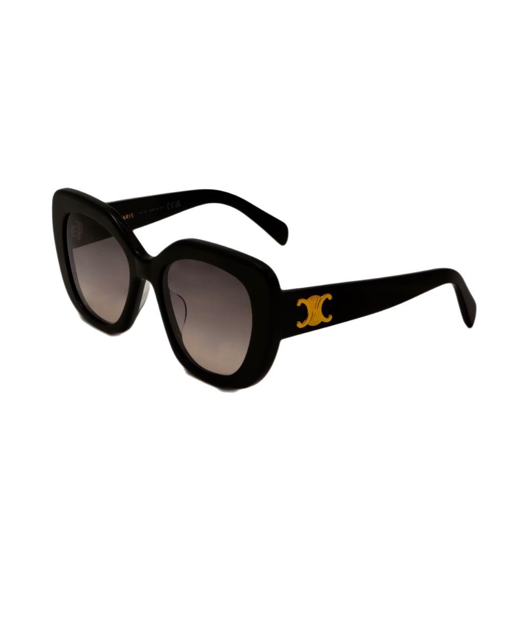 CELINE PRE-OWNED Черные пластиковые солнцезащитные очки, фото 7