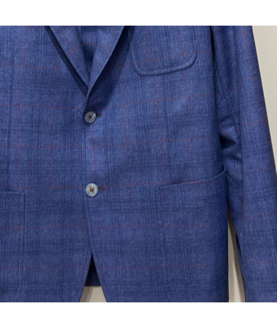 CASTELLO D'ORO Синий шелковый пиджак, фото 4