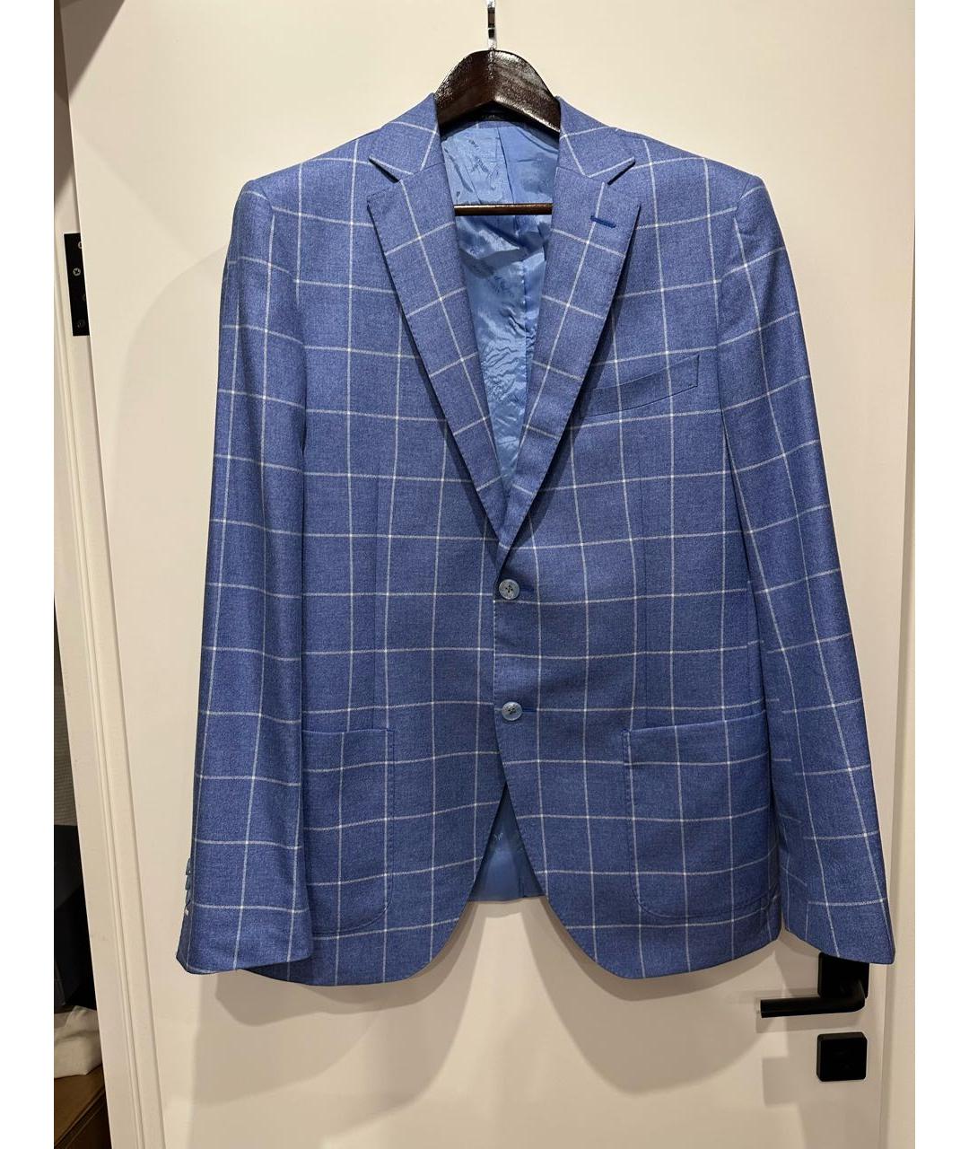 CASTELLO D'ORO Синий шелковый пиджак, фото 9
