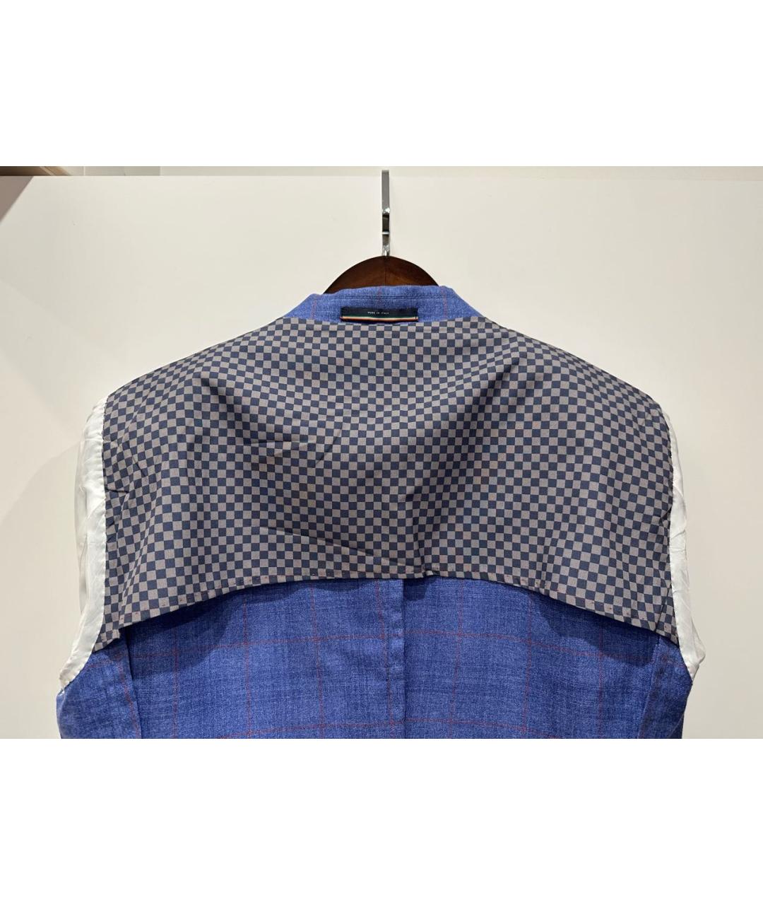 CASTELLO D'ORO Синий шелковый пиджак, фото 3