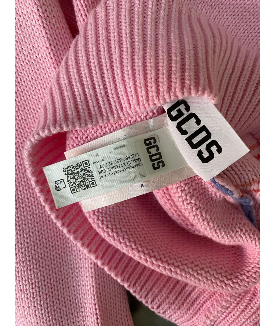 GCDS Розовый хлопковый джемпер / свитер, фото 8