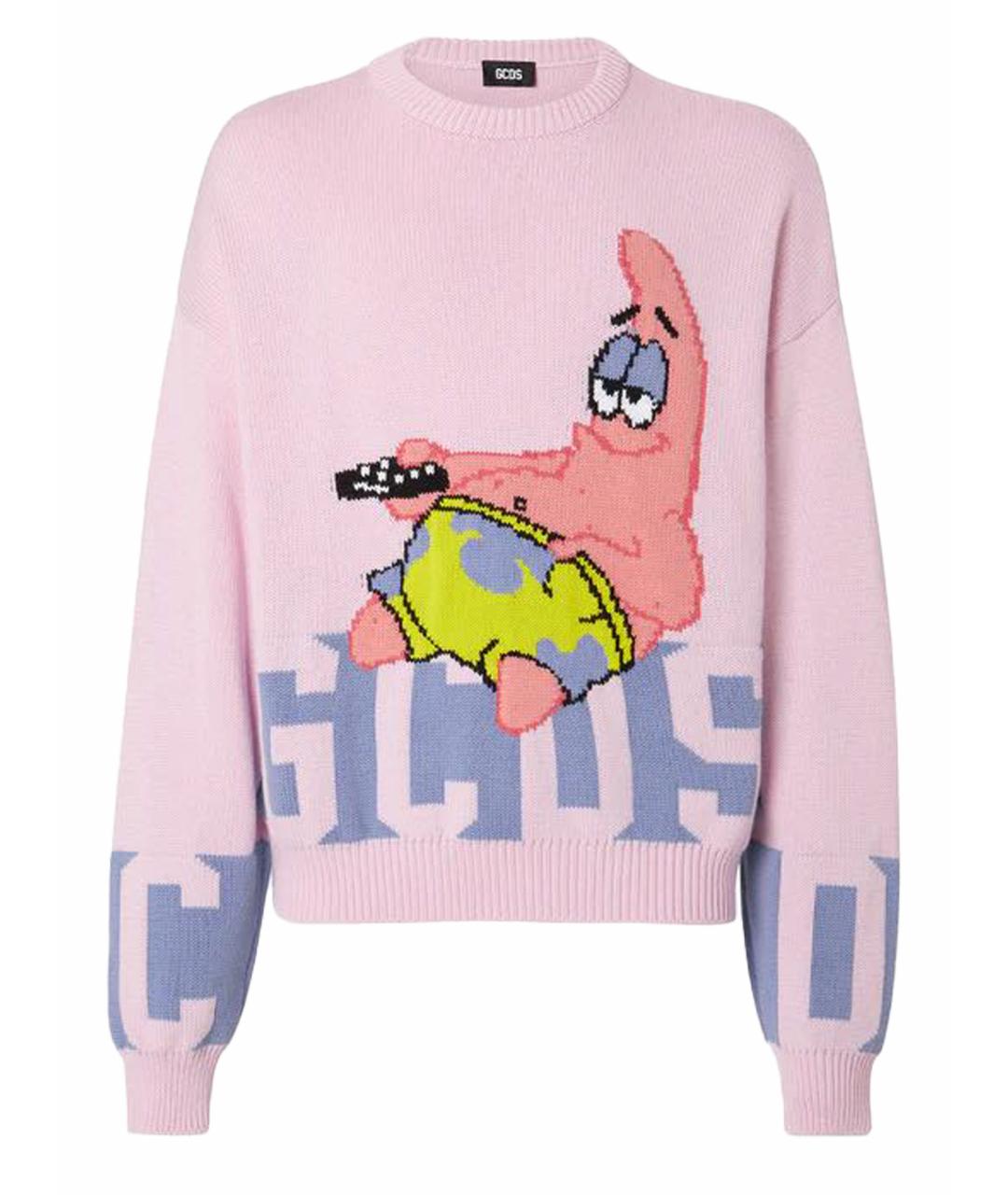 GCDS Розовый хлопковый джемпер / свитер, фото 1