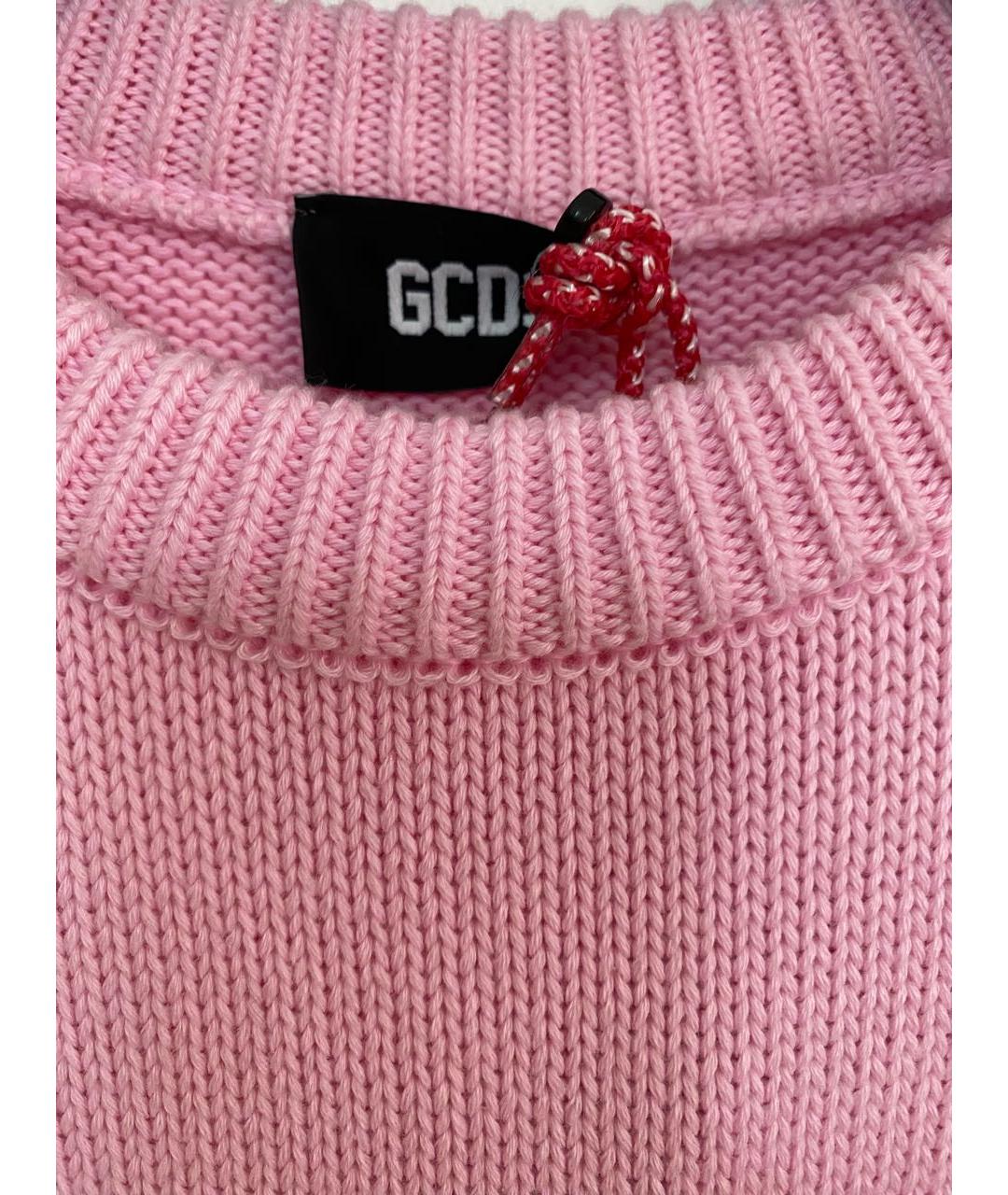 GCDS Розовый хлопковый джемпер / свитер, фото 7