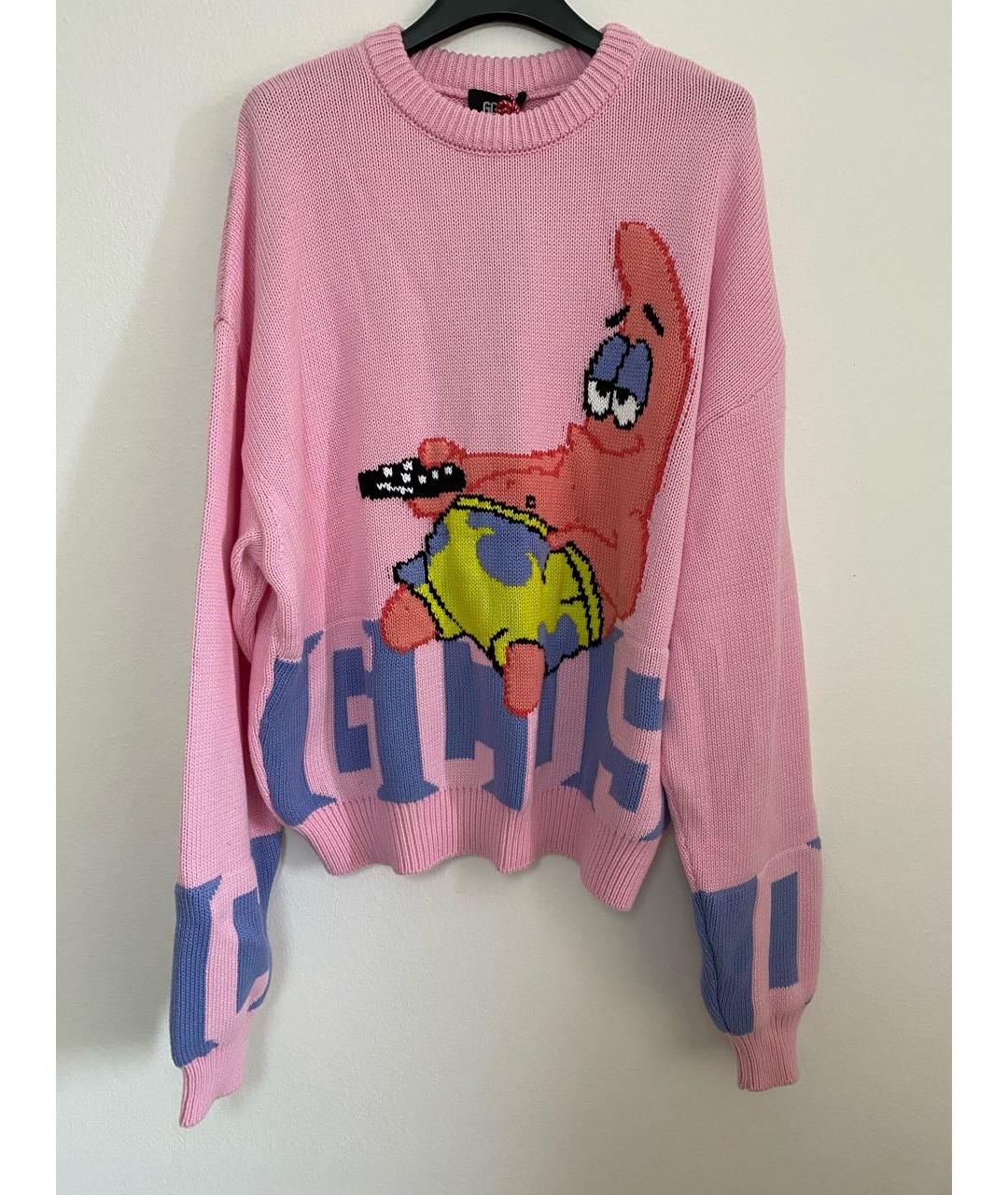 GCDS Розовый хлопковый джемпер / свитер, фото 5