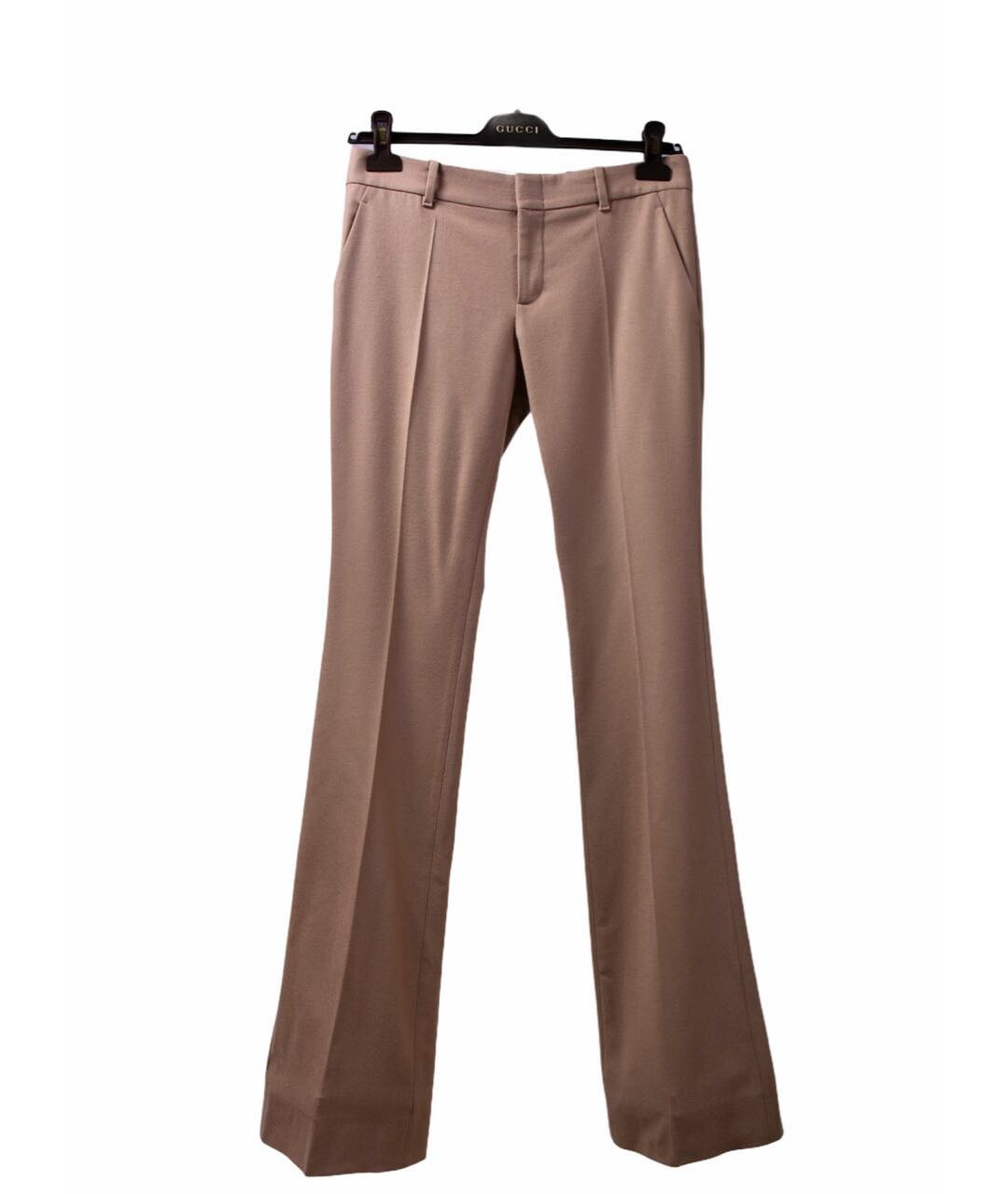 GUCCI Бежевые шерстяные брюки широкие, фото 7