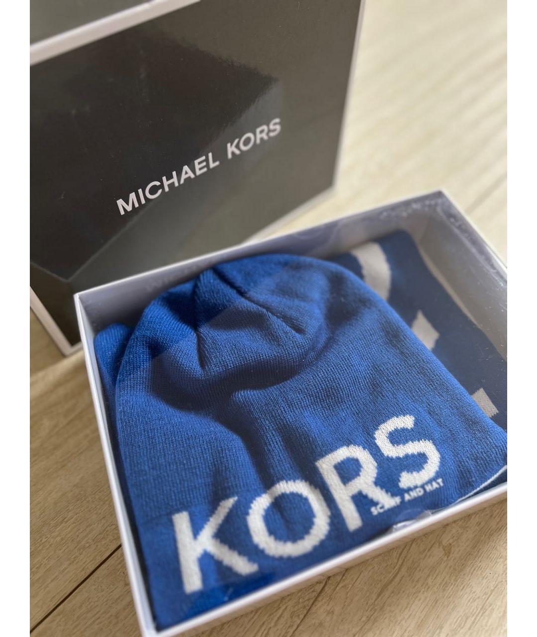 MICHAEL KORS Синяя шапка, фото 2