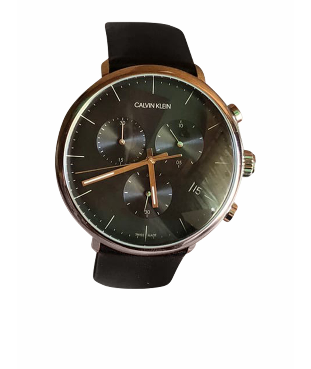 CALVIN KLEIN Черные стальные часы, фото 1