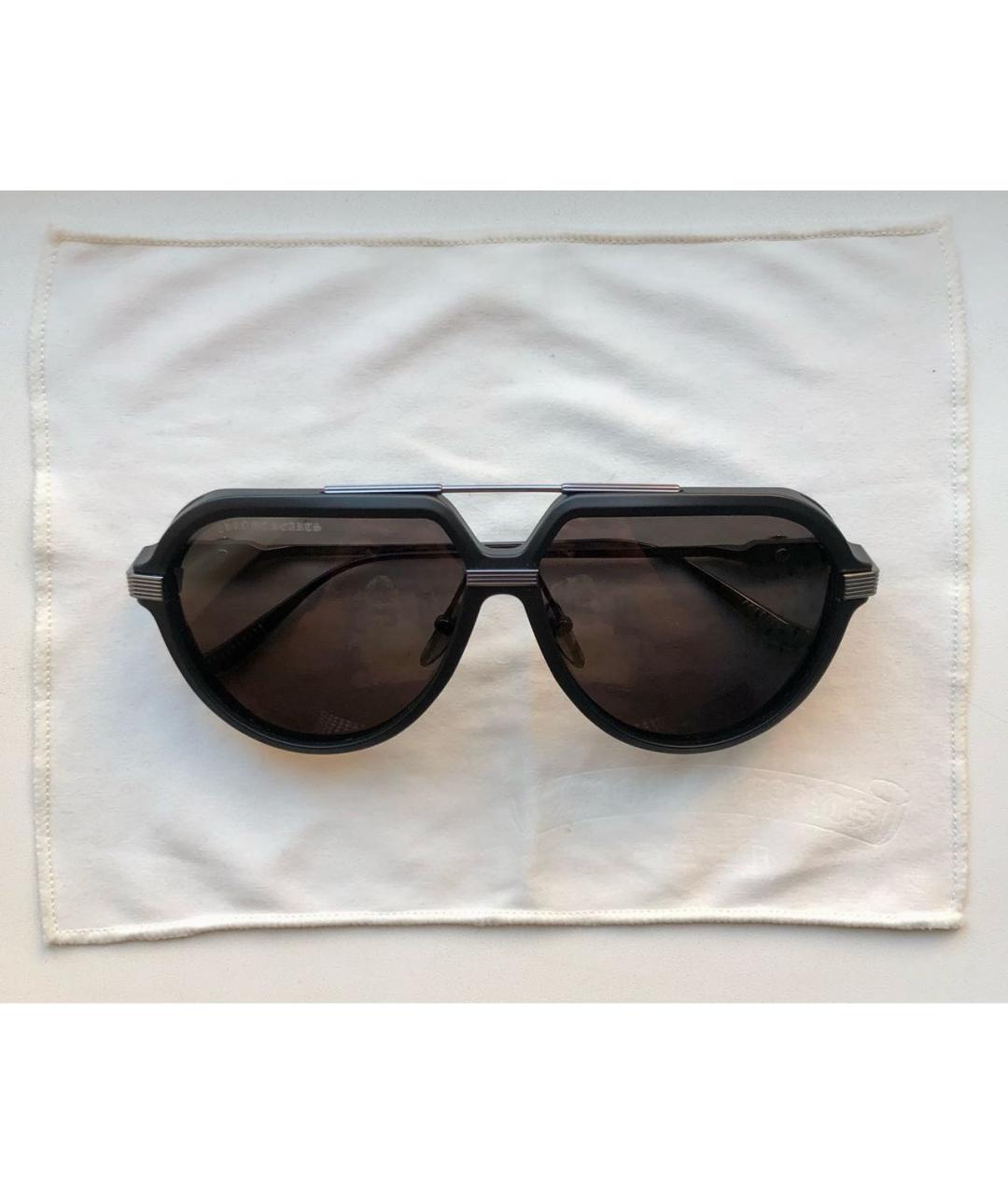 CHROME HEARTS Черные пластиковые солнцезащитные очки, фото 9