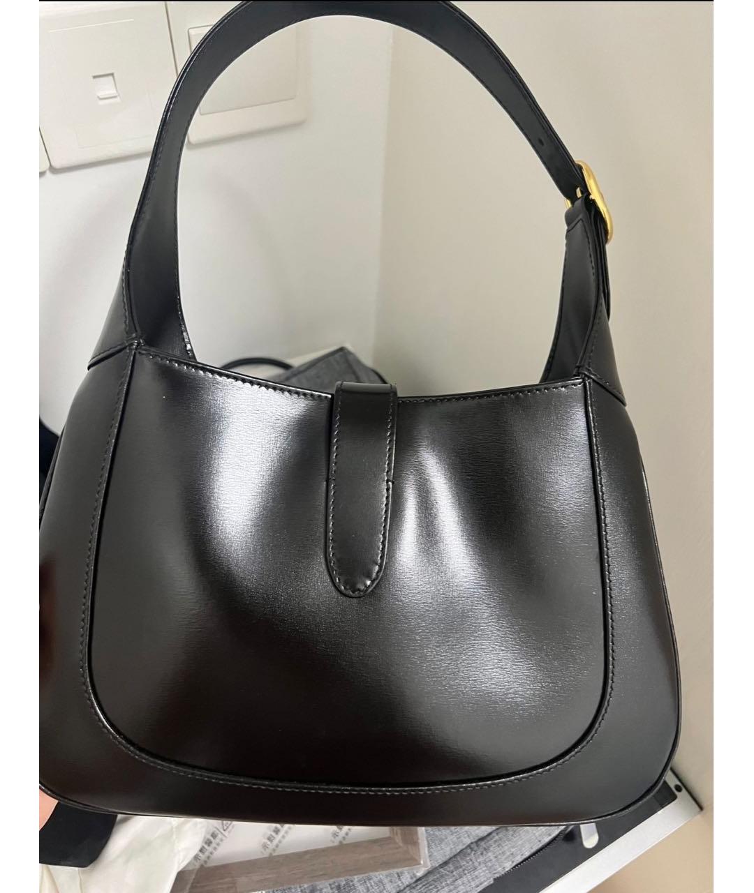 GUCCI Черная кожаная сумка через плечо, фото 2