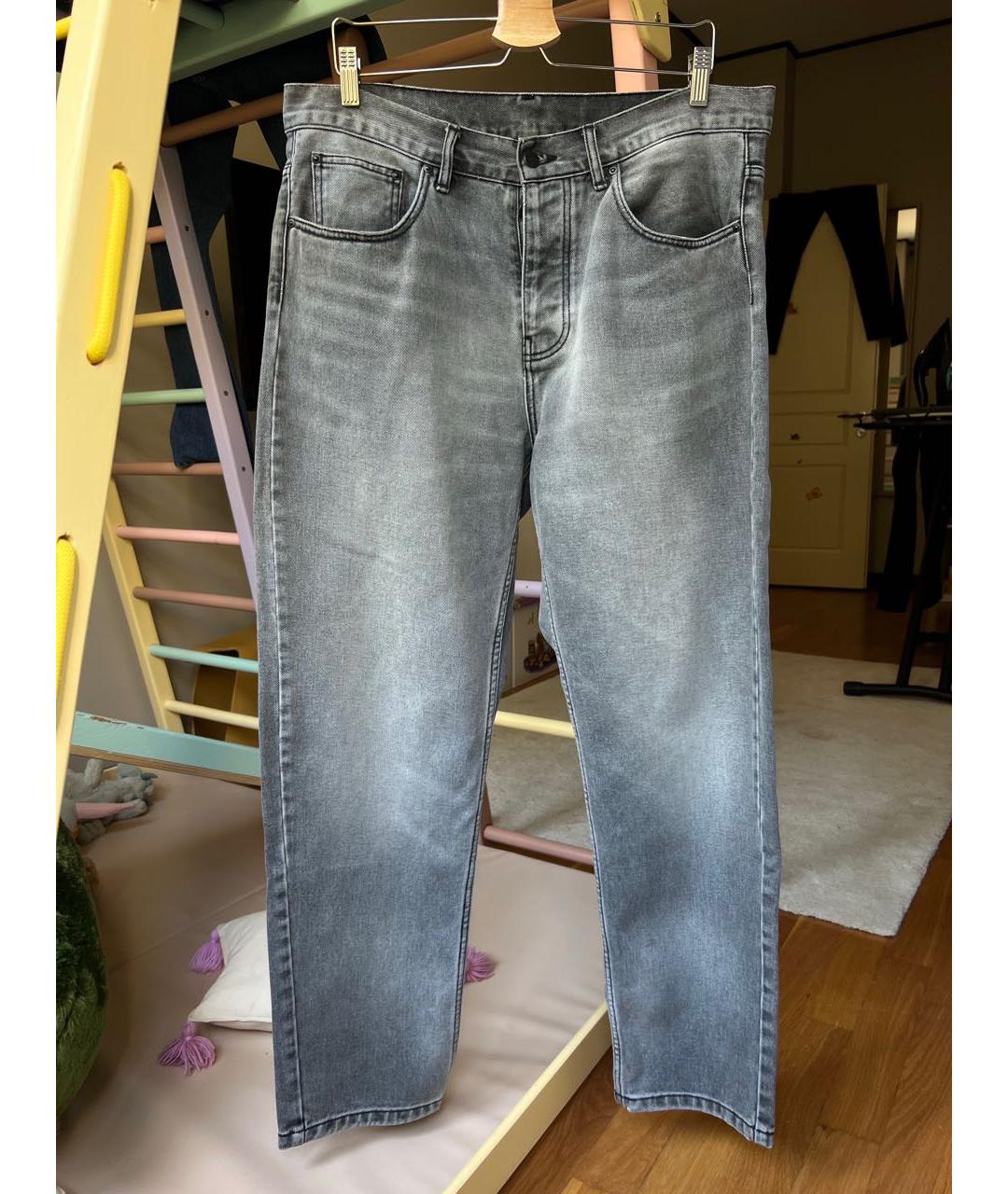 CARHARTT WIP Серые хлопковые прямые джинсы, фото 6