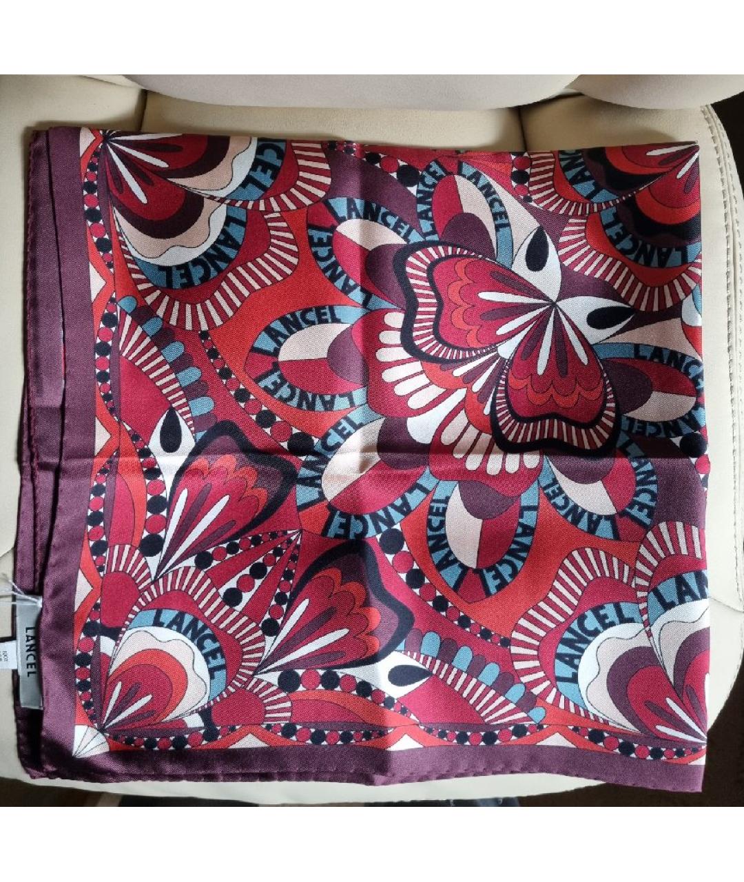 LANCEL Мульти шелковый платок, фото 7