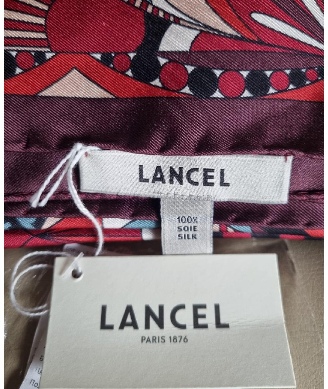 LANCEL Мульти шелковый платок, фото 3