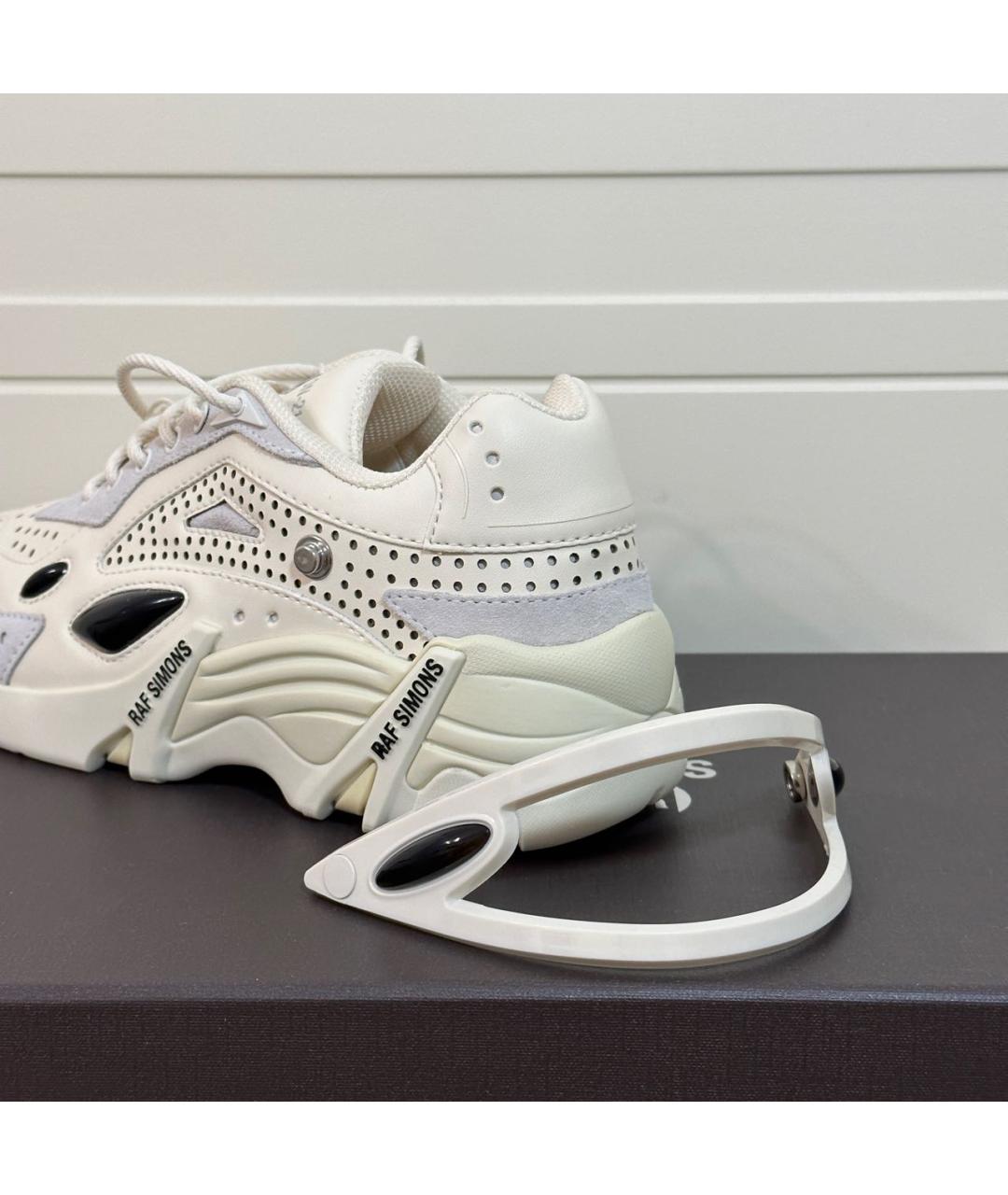 RAF SIMONS Белые кожаные кроссовки, фото 8
