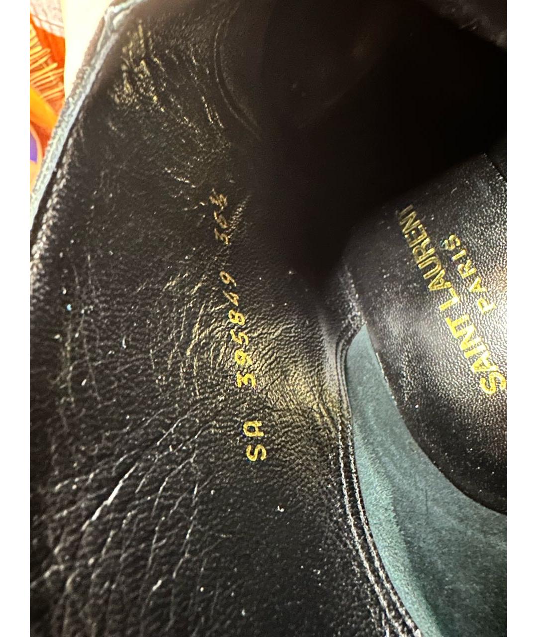 SAINT LAURENT Черные замшевые ботильоны, фото 7