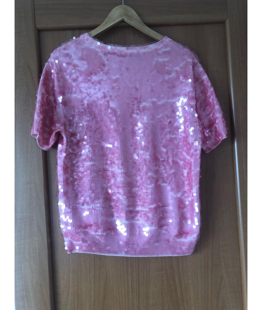 DSQUARED2 Розовая вискозная футболка, фото 2
