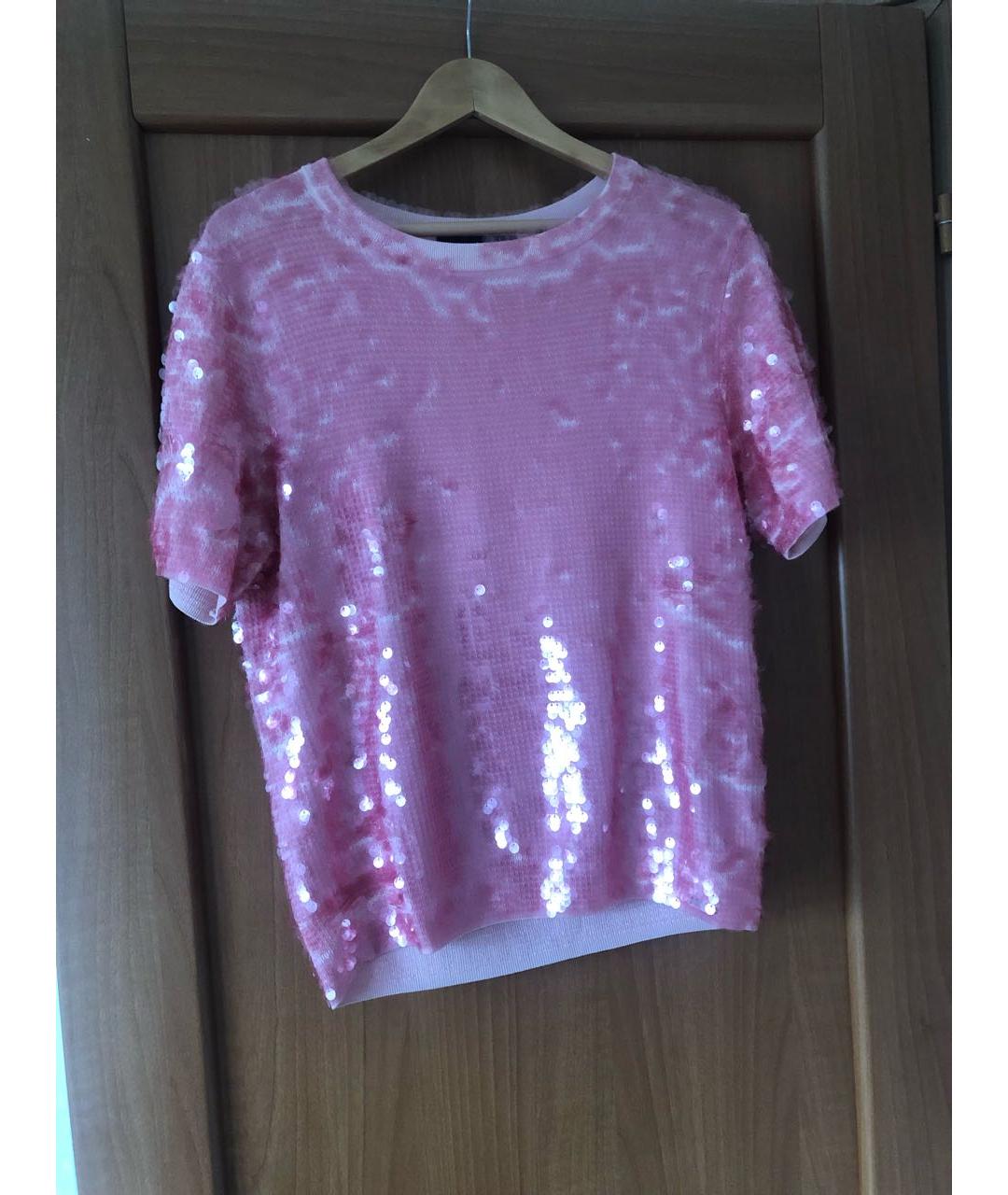 DSQUARED2 Розовая вискозная футболка, фото 5