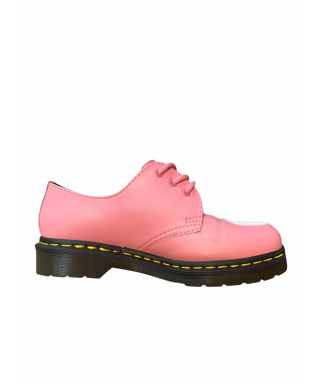 DR. MARTENS Розовые кожаные брогги и оксфорды, фото 1