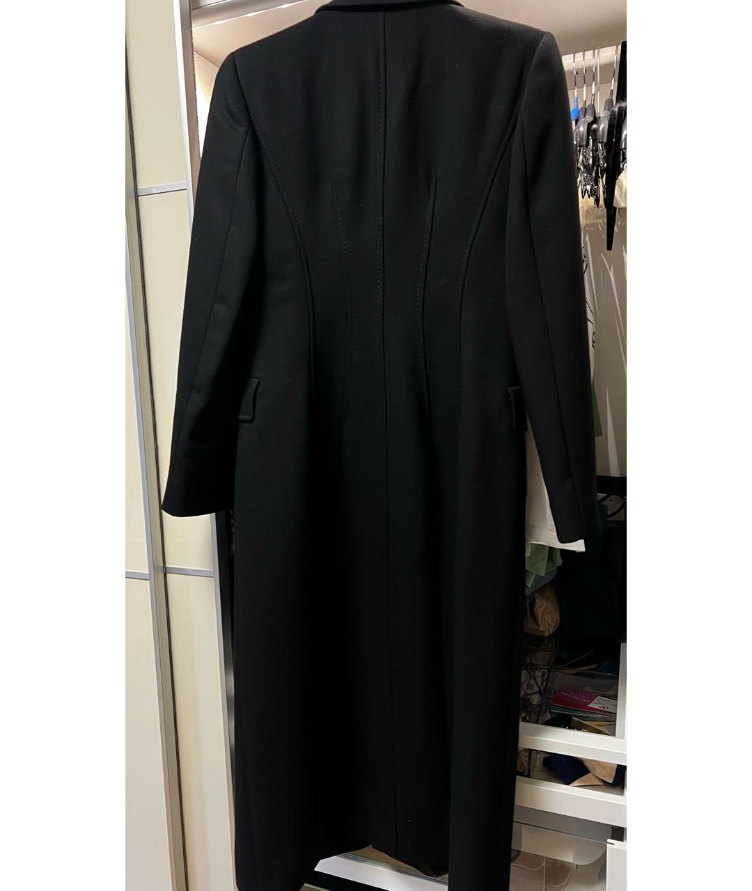 GIANFRANCO FERRE Черное шерстяное пальто, фото 2