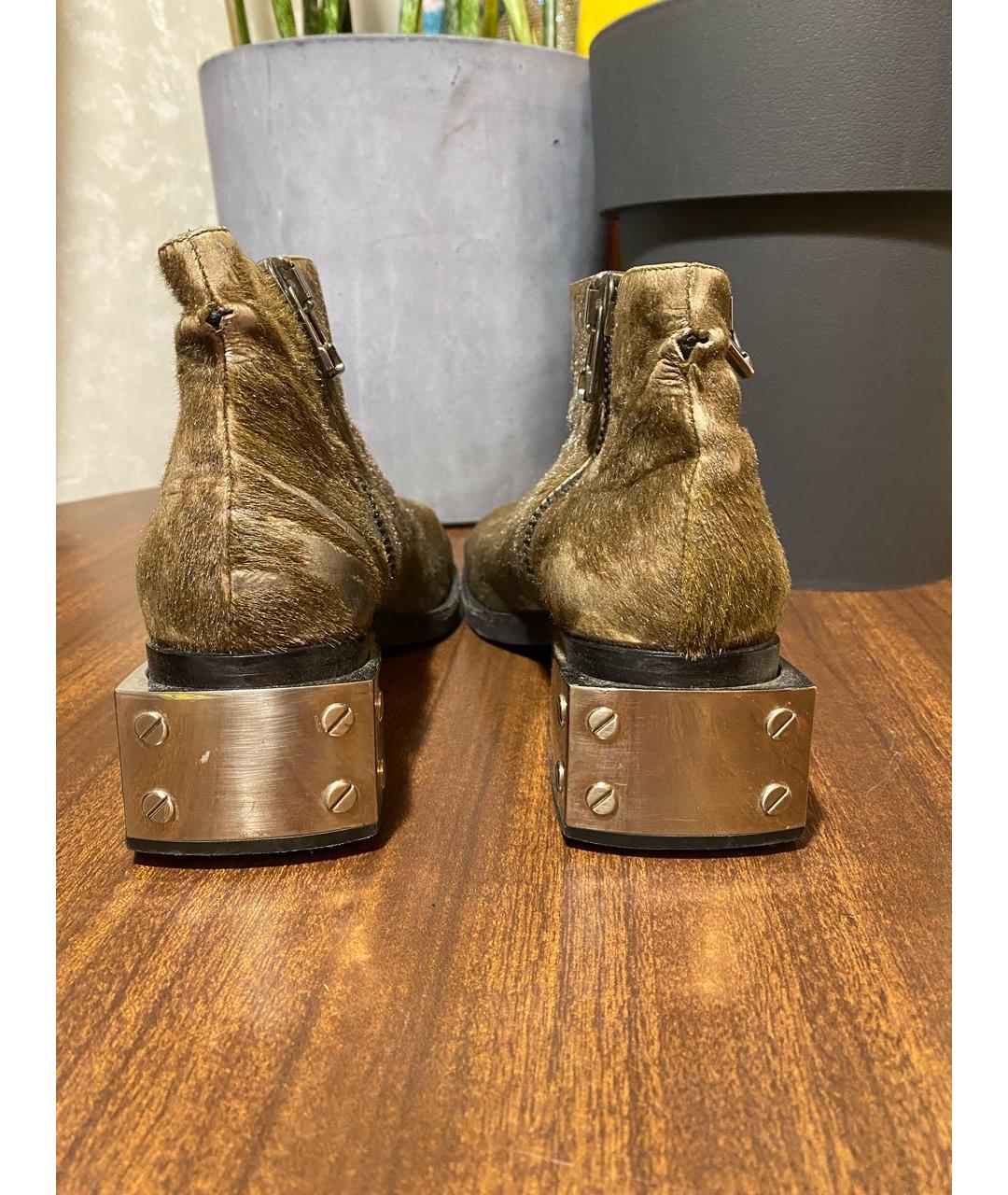 IRFE Серебряные кожаные ботинки, фото 4